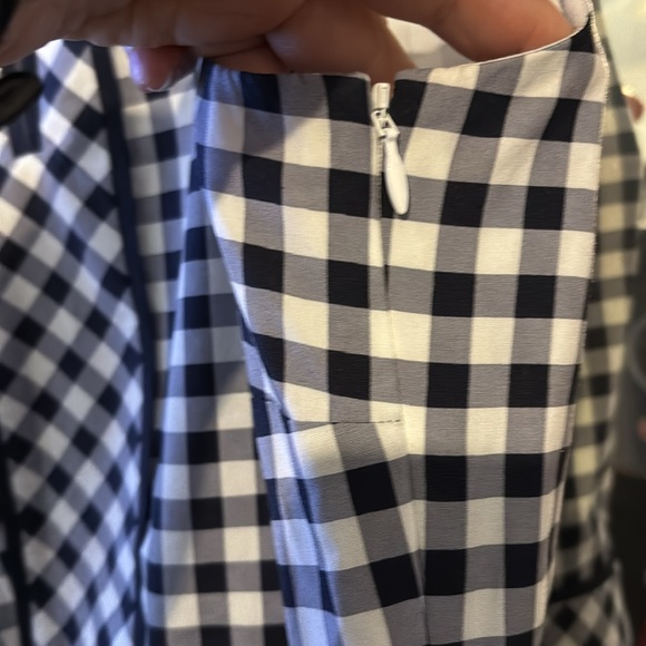 Talbots Black and White Checkered Sleeveless Dress size 12 - Picture 6 of 9